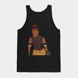 Shuri Black Panther Fan Art Sticker Tank Top